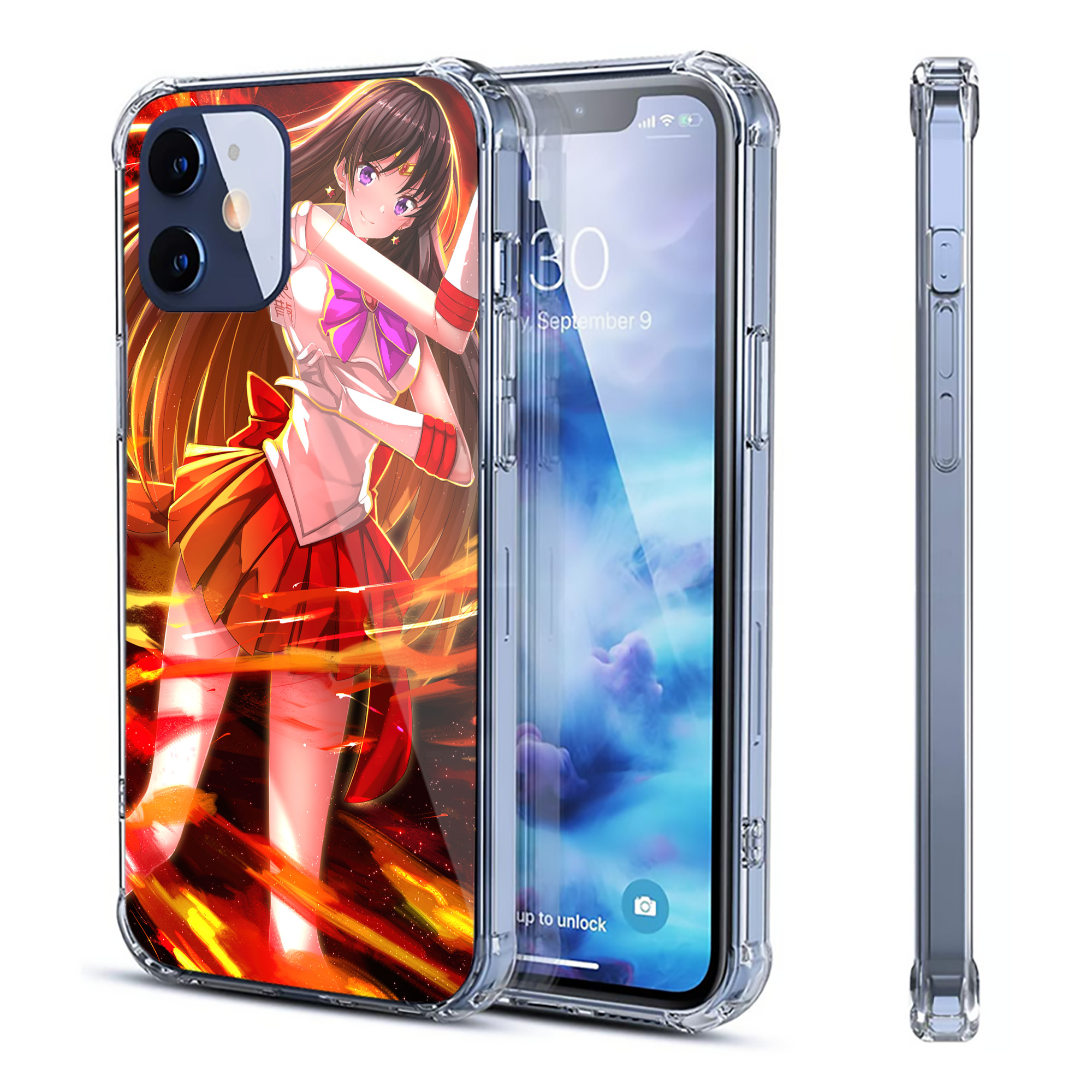 （画像用） 美少女戦士セーラームーン Sailor Moon 【iPhone 12シリーズ対応】透明スマホケース（クリアソフトケース）